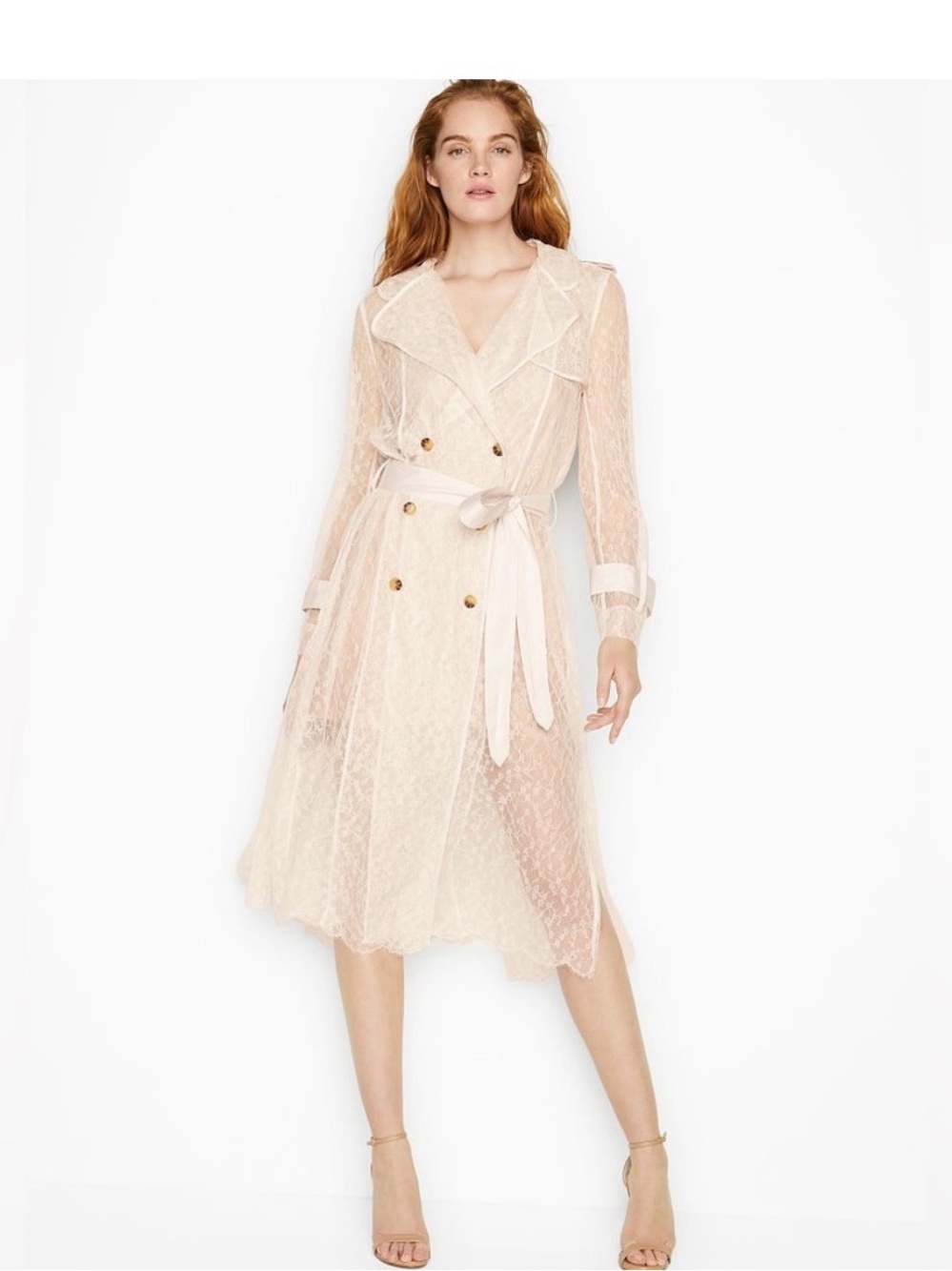 NWT Victoria’s Secret Lace Trench Coat